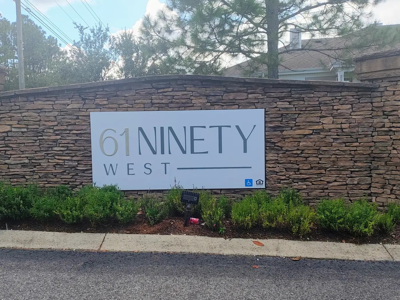 61Ninety West entrance sign on Girby Road