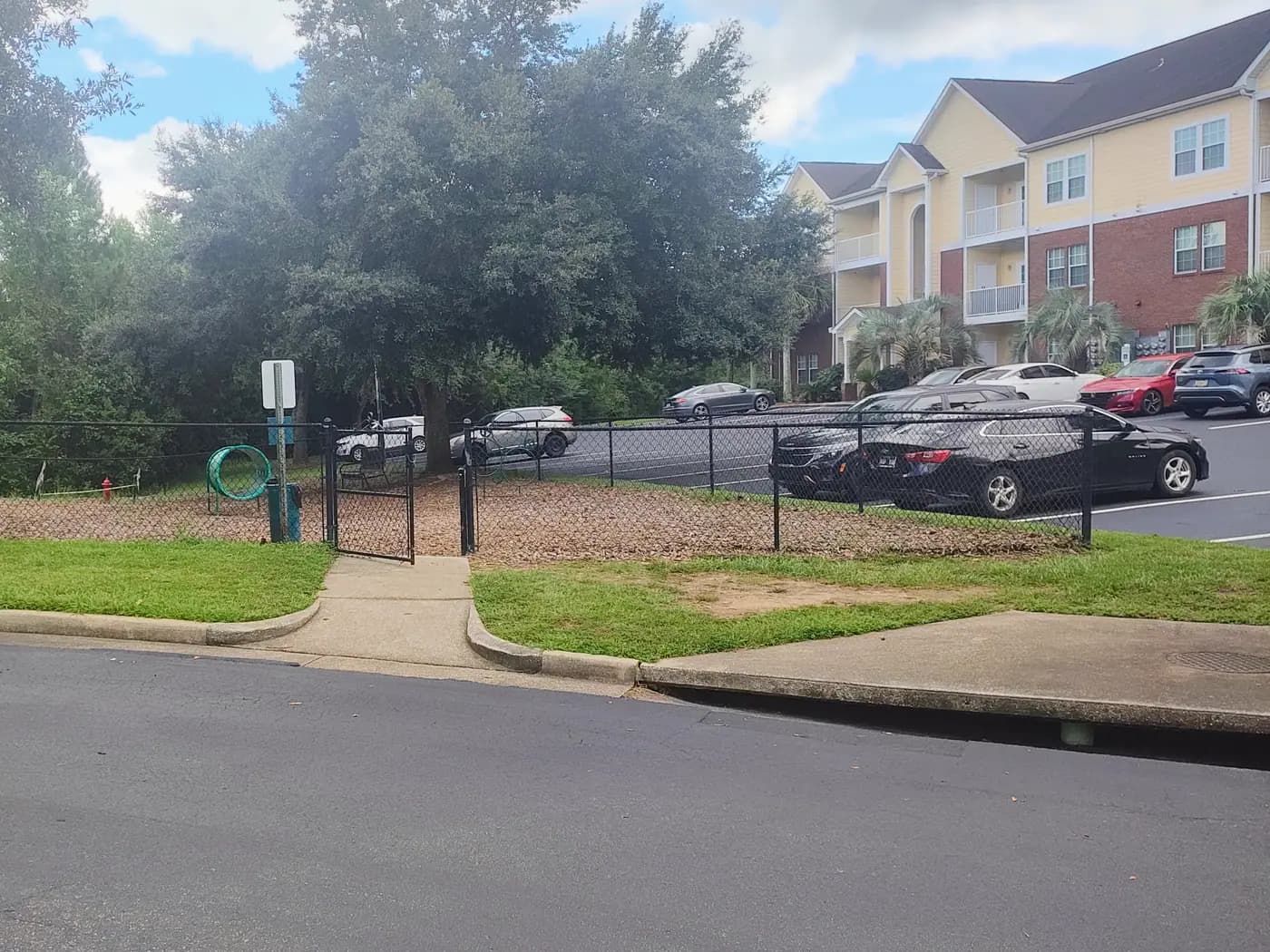 Fenced dog park at Cypress Cove