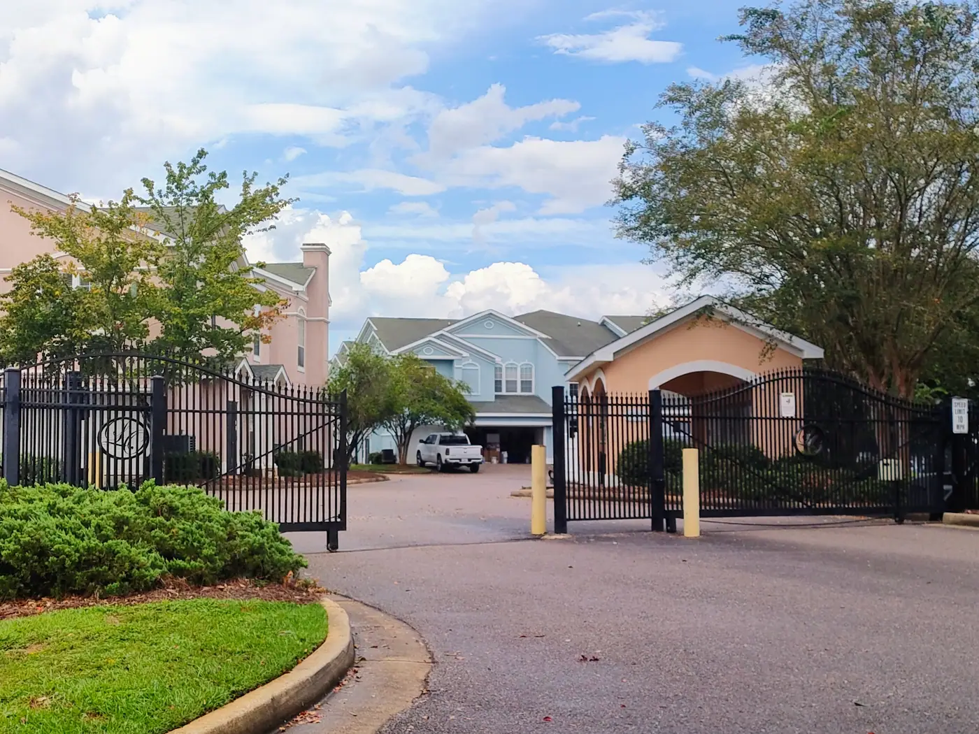 Gated entrance at Legacy Oaks at Spring Hill