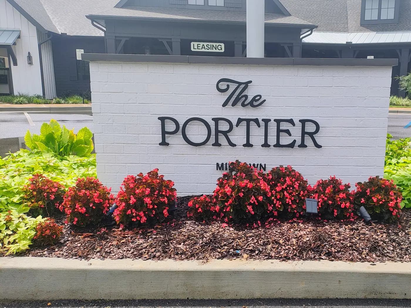The Portier Midtown entrance sign