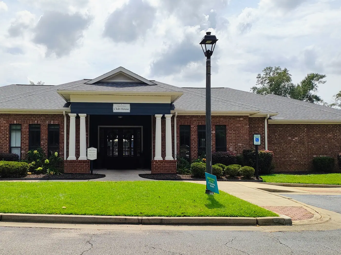 Clubhouse entrance at Village at Midtown